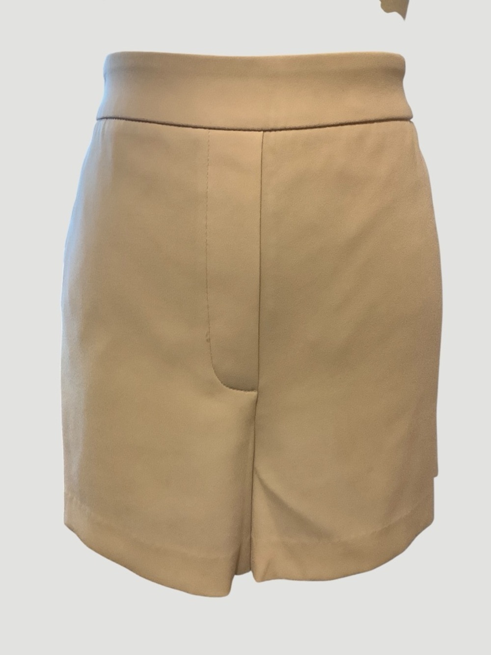 Babaton Aritzia Tailored High Waist Shorts Neutral Beige Luxe Minimalist Size 12